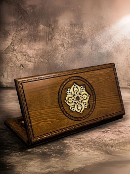 картинка Нарды резные "Золотой Узор 2", Mirzoyan от магазина GamesDealer.ru