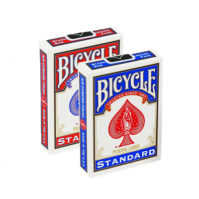 Карты "Bicycle Blank Back Standard Face red/blue"