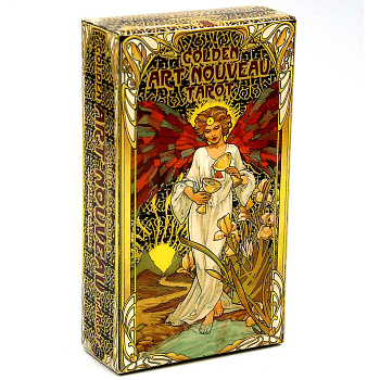 картинка Карты Таро "Golden Art Nouveau Tarot" Lo Scarabeo / Золотое Таро Уэйт Арт-Нуво от магазина GamesDealer.ru