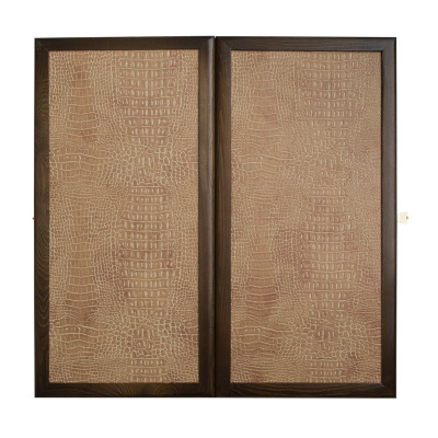 картинка Нарды кожаные "Аллигатор" средние (Россия, дерево, 50х25х5 см) от магазина Gamesdealer.ru