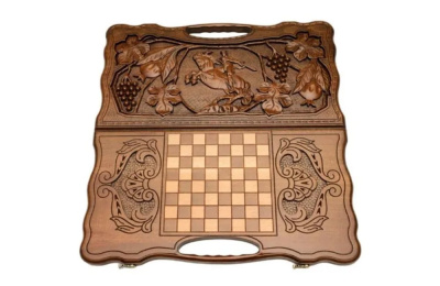 картинка Нарды резные "Всадник" с ручкой, Haleyan от магазина Gamesdealer.ru