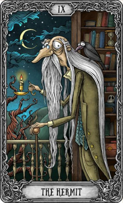 картинка Карты Таро The Dark Mansion Tarot deck 12cm Version 3rd, Taroteca / Темный Особняк, 12 см, черный ср от магазина Gamesdealer.ru