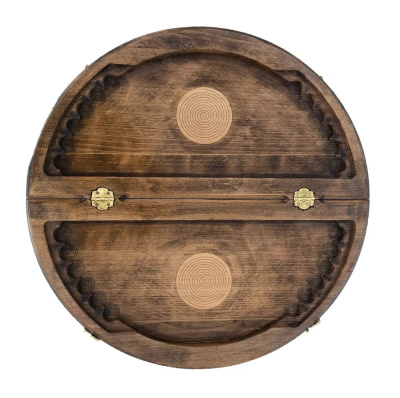 картинка Шахматы + нарды резные "Круглые" 60, Mkhitaryan от магазина Gamesdealer.ru