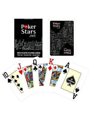 картинка Карты «Poker Stars» Copag 100% пластик, черные от магазина Gamesdealer.ru