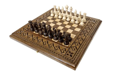 картинка Шахматы + нарды резные "Роял 1" 30, Ustyan от магазина Gamesdealer.ru