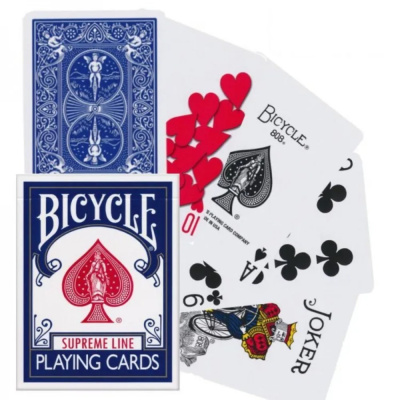 картинка Карты "Bicycle Supreme Line Standard Index blue" магазин Gamesdealer.ru являющийся официальным дистрибьютором в России  картинка Карты "Bicycle Supreme Line Standard Index blue" от магазина Gamesdealer.ru