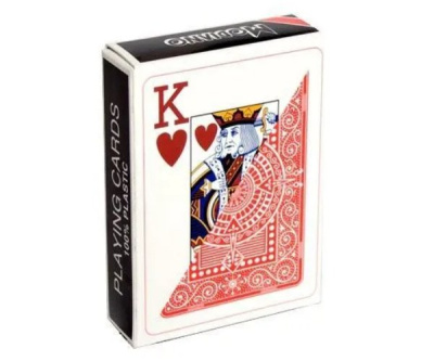 картинка Карты "Modiano Texas Poker" 100% plastic 2 jumbo index red от магазина Gamesdealer.ru