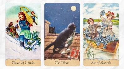 картинка Карты Таро "Granny’s Postcards Tarot" Reprint / Колода Бабушкиных Открыток TAROMANIA от магазина Gamesdealer.ru