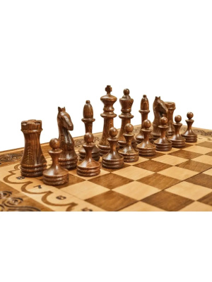 картинка Шахматы + нарды резные "Аида" 50, Mkhitaryan от магазина Gamesdealer.ru
