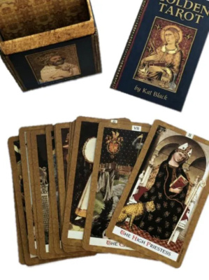картинка Карты Таро "Golden Tarot by Kat Black" US Games / Золотое Таро от магазина Gamesdealer.ru