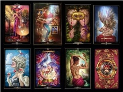 картинка Карты Таро "Oracle of Visions" Reprint / Оракул Видений TAROMANIA от магазина Gamesdealer.ru