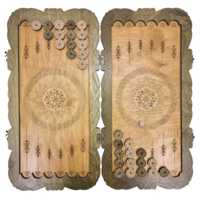 картинка Нарды Марс "Бесконечность" средние (деревянные, 47 см, Россия), Partida от магазина Gamesdealer.ru