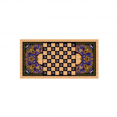 картинка Нарды + Шашки Аравия Волк средние (Россия, дерево, 50 см), Partida от магазина Gamesdealer.ru