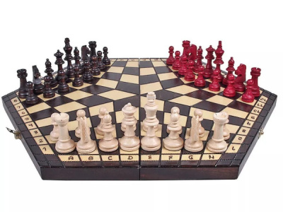 Шахматы "На троих" малые Madon (деревянные, Польша) Шахматы "На троих" малые Madon (деревянные, Польша)