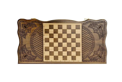 картинка Нарды резные "Тёмный Узор 3" 50, Mirzoyan от магазина Gamesdealer.ru