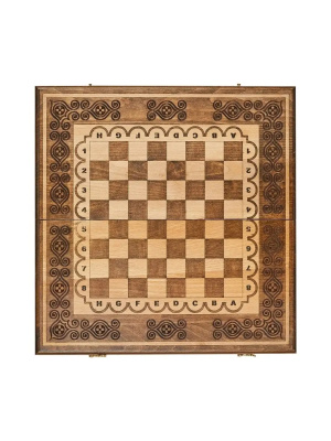 картинка Шахматы + нарды резные "Аида" 50, Mkhitaryan от магазина Gamesdealer.ru