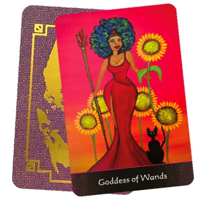 картинка Карты Таро "Afro Goddess Tarot Arcanas Cards" US Games / Афро-Богиня, Карты Таро, Арканы от магазина Gamesdealer.ru