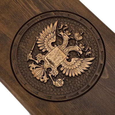 картинка Нарды резные "Герб РФ-2", Mirzoyan от магазина Gamesdealer.ru