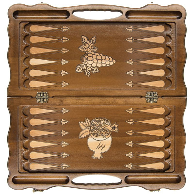 картинка Шахматы + нарды резные "Вардени" 60 с ручкой, Haleyan от магазина Gamesdealer.ru