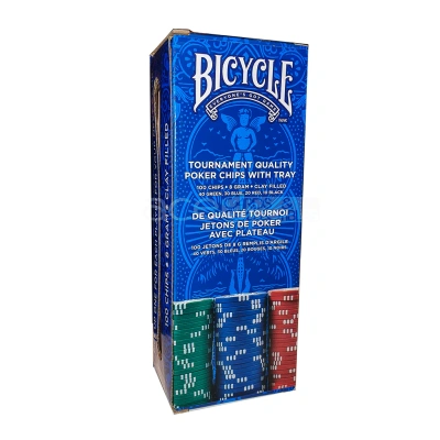 Фишки для покера "Bicycle 8G Clay Chips"