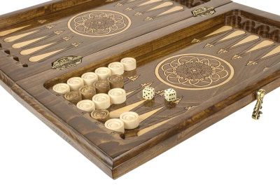 картинка Шахматы + нарды резные "Армянский Орнамент 2" 40, Haleyan от магазина Gamesdealer.ru
