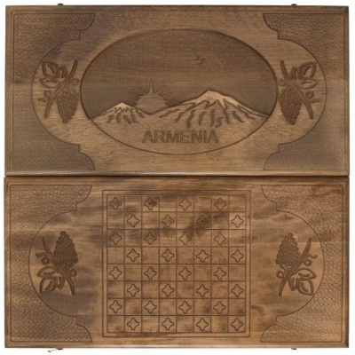 картинка Нарды резные "Рассвет в Армении", Ustyan от магазина Gamesdealer.ru