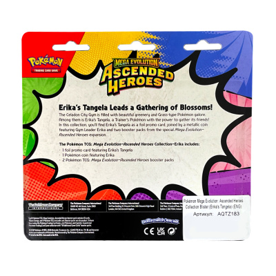 картинка Pokemon Mega Evolution: Ascended Heroes Collection Blister Pokemon TCG (Erika's Tangela) (ENG) от магазина Gamesdealer.ru