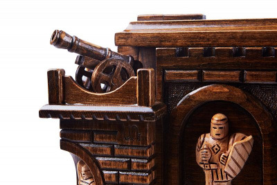 картинка Шахматы резные в ларце "Пушка", Haleyan от магазина Gamesdealer.ru