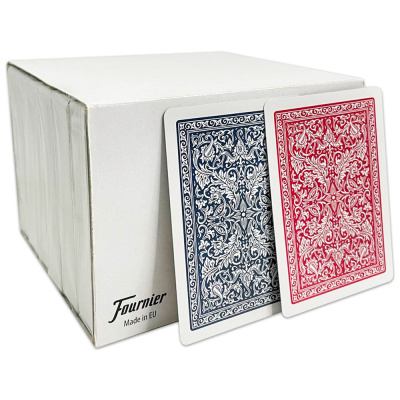 Игральные карты Fournier 2818, блок 12 шт. синие и красные