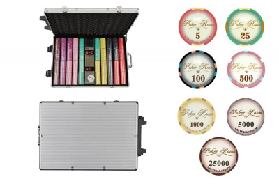 картинка Набор для покера Valentino Poker Room Ceramic на 1000 фишек от магазина Gamesdealer.ru