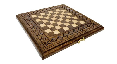 Доска шахматная резная "Роял" 30, Ustyan