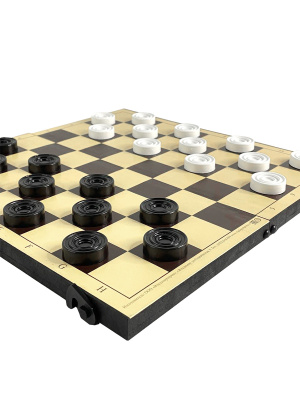 картинка Шашки "Владимирские" (Россия, пластик, 30х15х3 см) от магазина Gamesdealer.ru