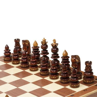 картинка Шахматы "Византийские" 58 см маркетри, Madon (деревянные, Польша) от магазина Gamesdealer.ru