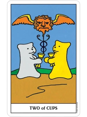 картинка Карты Таро "Gummy Bear Tarot Deck In a Tin" US Games / Таро Мишки Гамми от магазина Gamesdealer.ru