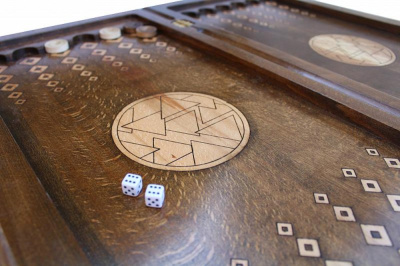 картинка Нарды резные "Витраж 2", Ustyan от магазина Gamesdealer.ru