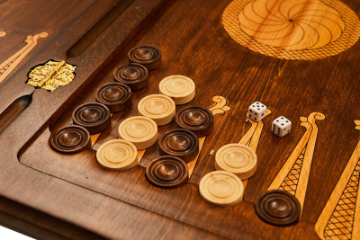 картинка Нарды резные "Армянский фрактал 2" 60, Ustyan от магазина Gamesdealer.ru