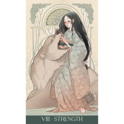 картинка Карты Таро "Japanese art Nouveau Tarot (Premium)" Lo Scarabeo / Японское таро в стиле ар-нуво (Преми от магазина Gamesdealer.ru