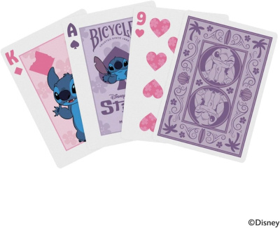 картинка Карты "Disney Bicycle Stitch Purple" от магазина Gamesdealer.ru