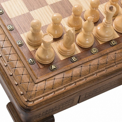 картинка Шахматы резные "Квадро" в ларце 50, Haleyan от магазина Gamesdealer.ru
