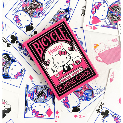 картинка Карты "Bicycle Hello Kitty Black & Pink" от магазина Gamesdealer.ru