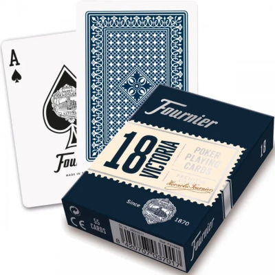 картинка Карты "Fournier no 18 (2 standard index) blue" от магазина Gamesdealer.ru
