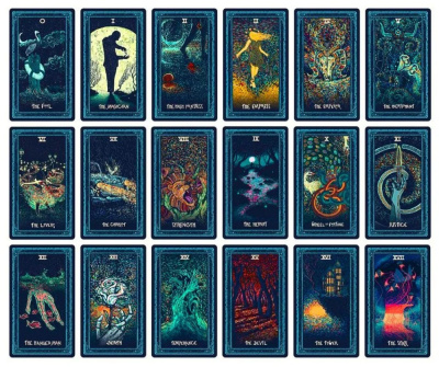 картинка Карты Таро "Prisma Visions Tarot" Reprint / Таро Призма видений TAROMANIA от магазина Gamesdealer.ru