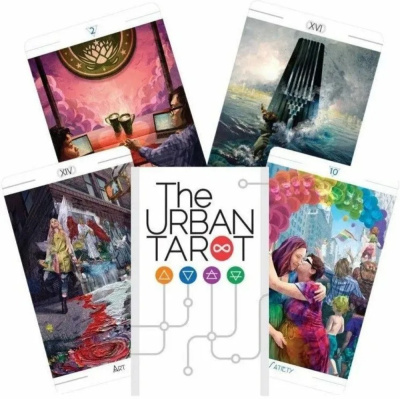 картинка Карты Таро "The Urban Tarot" Reprint / Городское Таро TAROMANIA от магазина Gamesdealer.ru