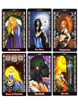 картинка Карты Таро "Vampire Tarot Deck" US Games / Вампирская Колода Таро от магазина Gamesdealer.ru