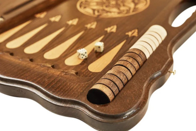 картинка Нарды резные "Арарат и Хорвирап 2" с ручкой 60, Haleyan от магазина Gamesdealer.ru