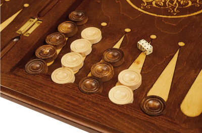 картинка Нарды резные "Узор" 60, Haleyan от магазина Gamesdealer.ru