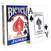 Карты "Bicycle Rider Back International Jumbo Index Blue"