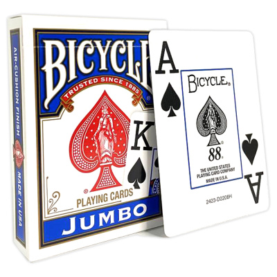 Карты "Bicycle Rider Back International Jumbo Index Blue"