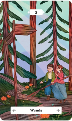 картинка Карты Таро "Woodland Fairytale Tarot Cards" US Games / Карты Таро Лесной Сказки от магазина Gamesdealer.ru