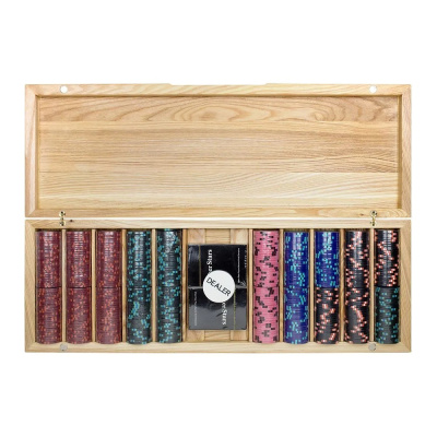 картинка Набор для покера Casino Royale на 500 фишек в кейсе из ясеня v2, Partida от магазина Gamesdealer.ru